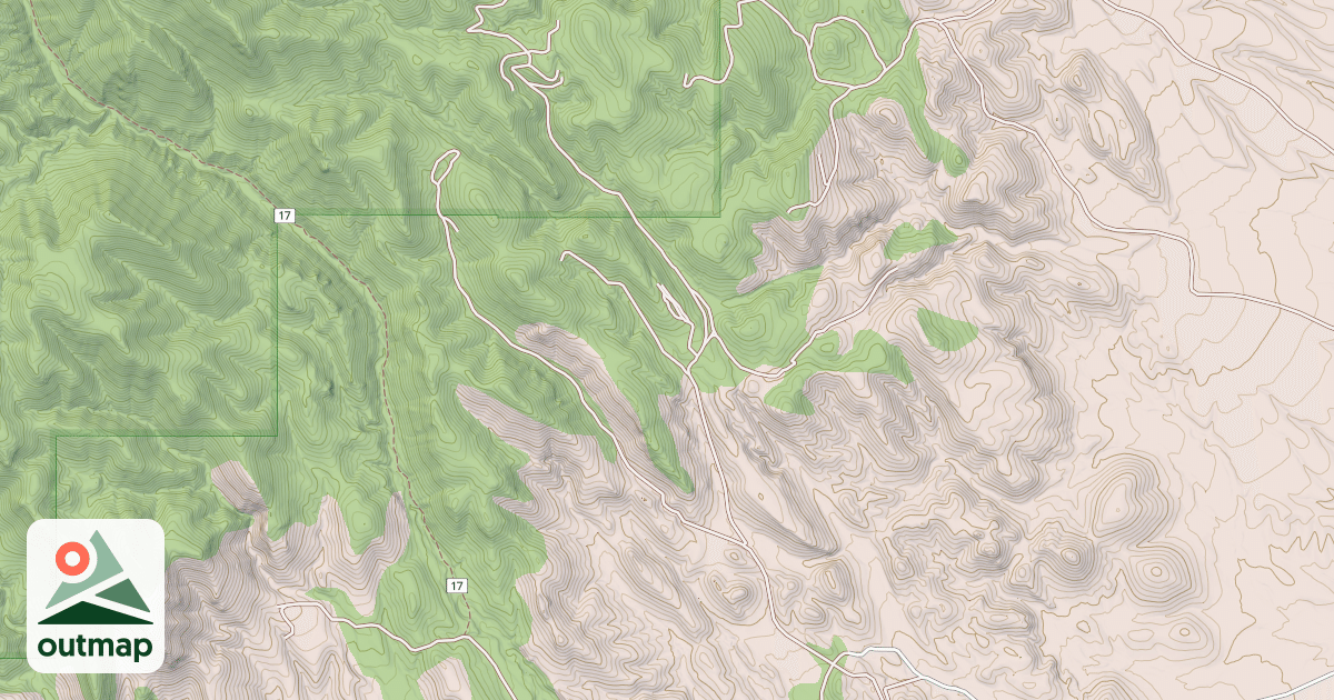Map of USFS National Forest System Roads {0FC8E800-B2FA-4032-99D0-1825F1C163BD}