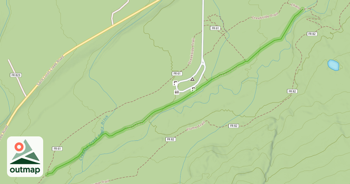 Map of Creekside Loop