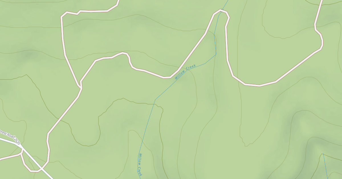 Map preview of USFS Motor Vehicle Use Map Roads {2E69434F-E798-44FA-A1EA-32C92C67A39F}