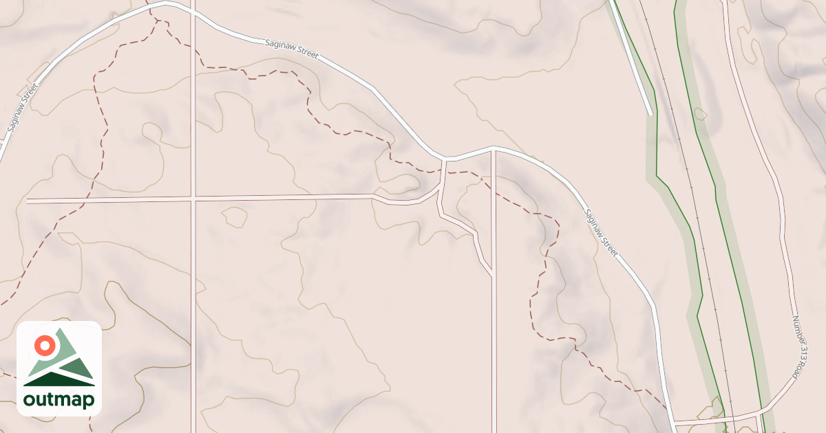 Map of Ogemaw Hills Trail
