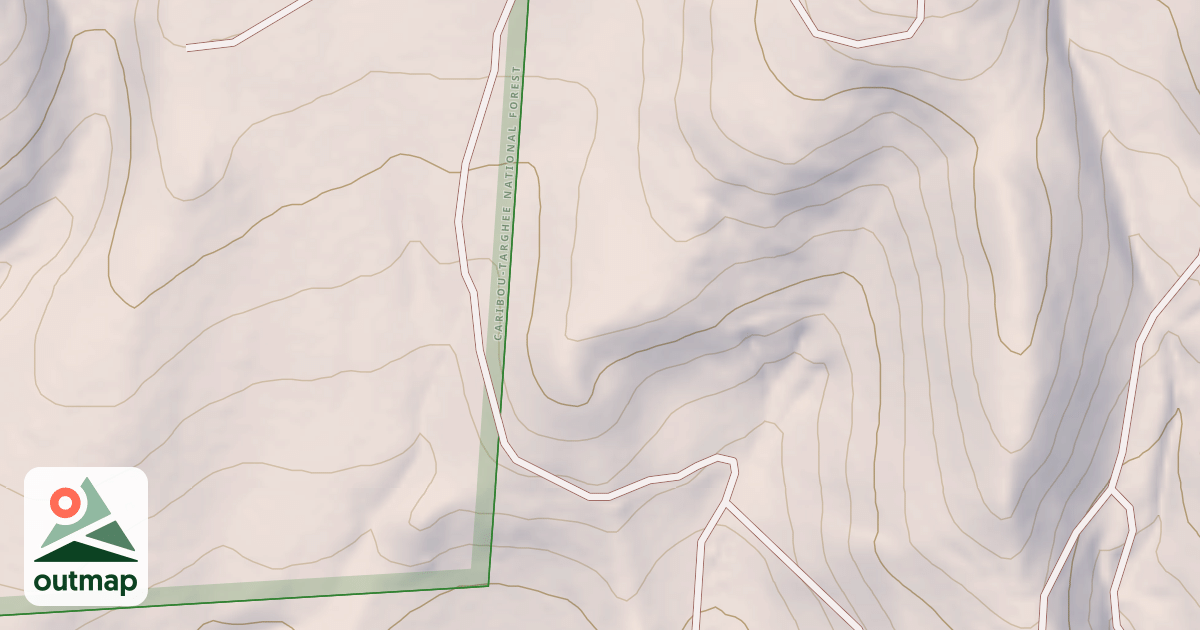 Map of BISHOP CANYON