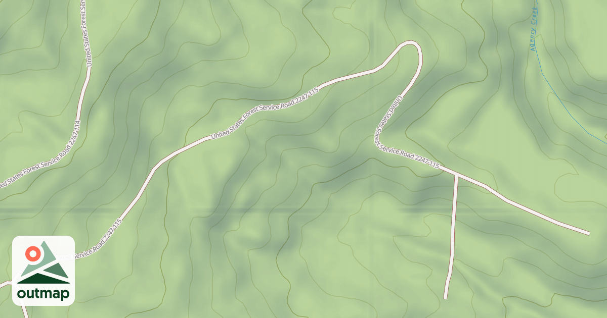 Map of USFS Motor Vehicle Use Map Roads {CF314881-6291-4DA4-A6B0-18919269B9AB}