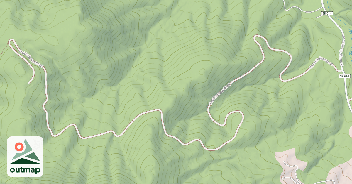 Map of WELCH HOLLOW