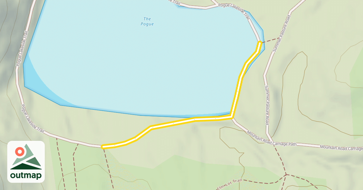 Map of Pogue Lakeside Trail