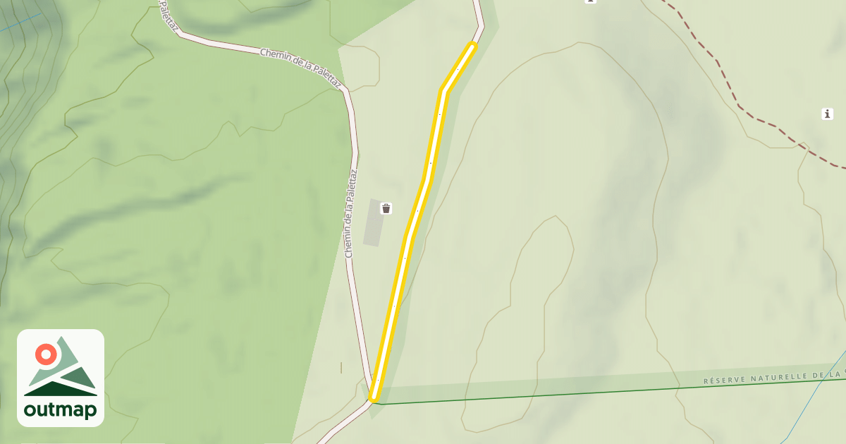 Map of Chemin de la Palettaz