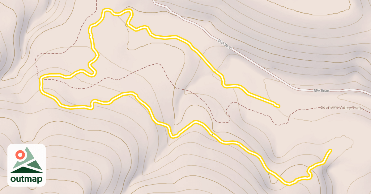 Map of Southern Valley Trails