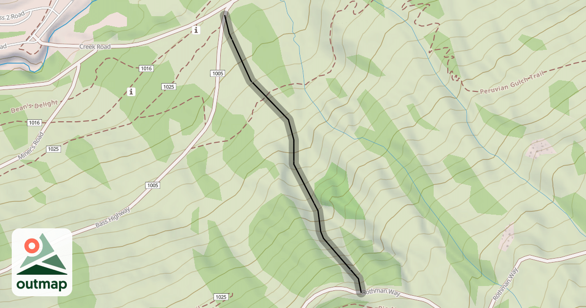 Map of Route 4 Gully