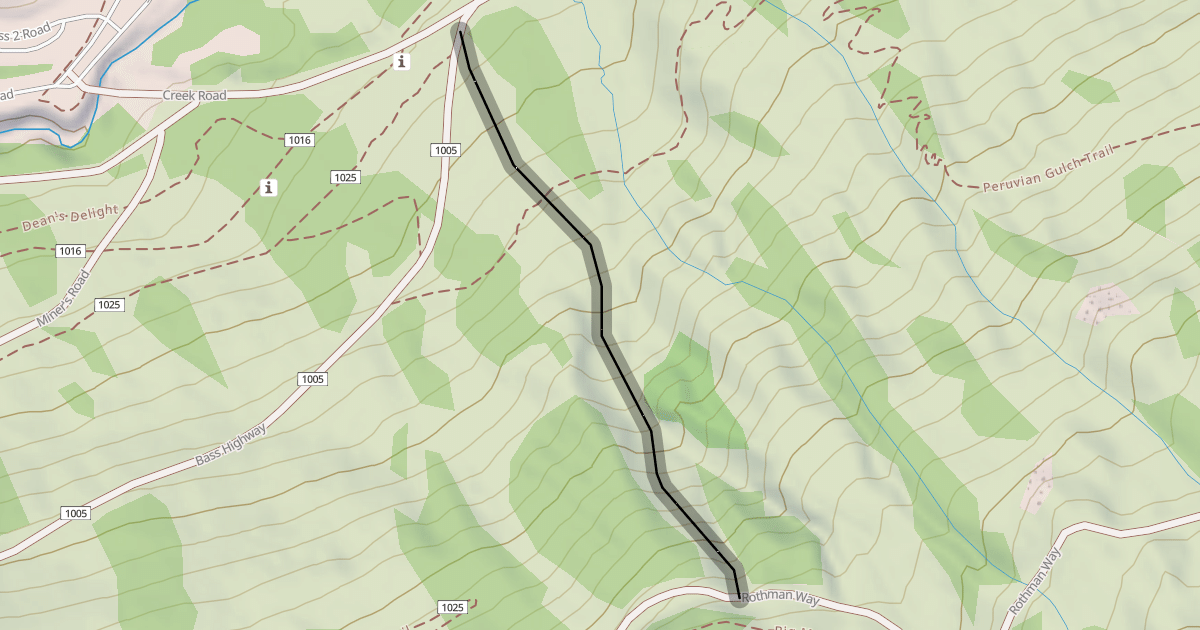 Map preview of Route 4 Gully
