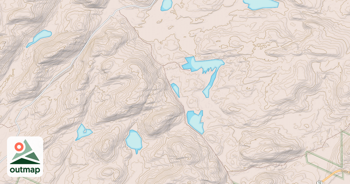 Map of Clockmill Corners Trail