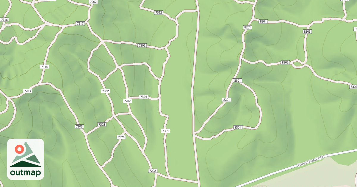 Map of USFS Motor Vehicle Use Map Trails 19837