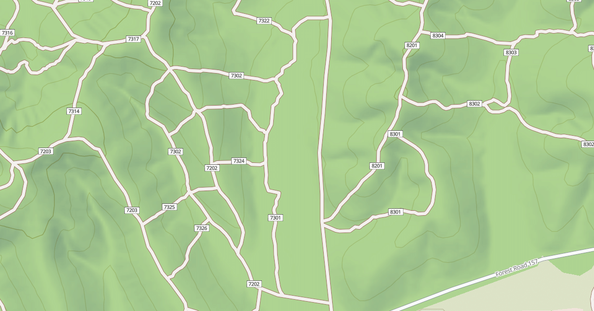 Map preview of USFS Motor Vehicle Use Map Trails 19837