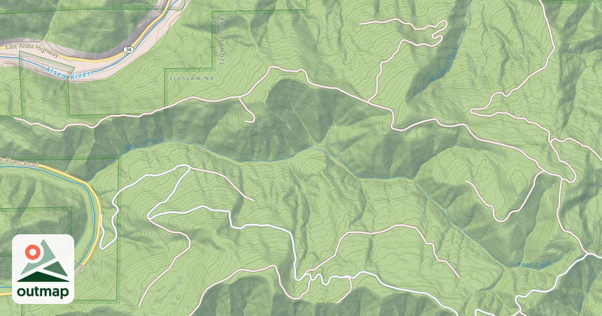 Map of BEAR RIDGE