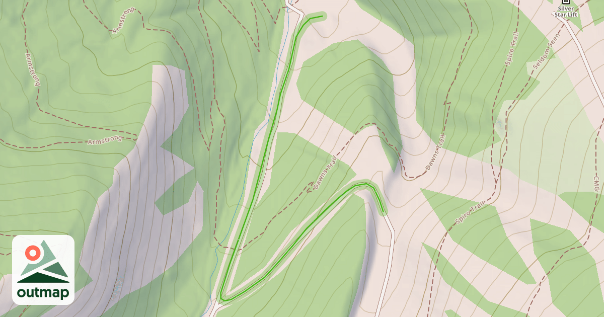 Map of Road To Thaynes Canyon