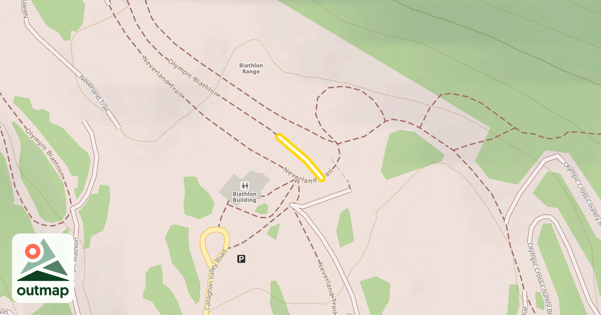 Map of Olympic Biathlon