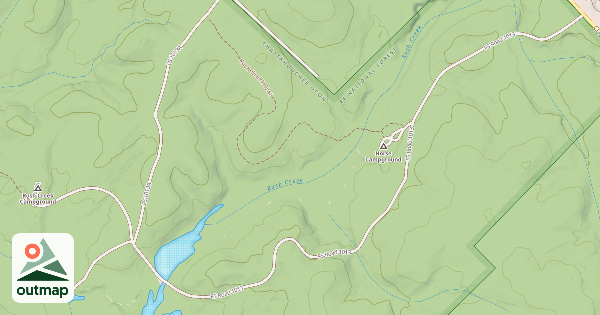 Map of RUSH CREEK