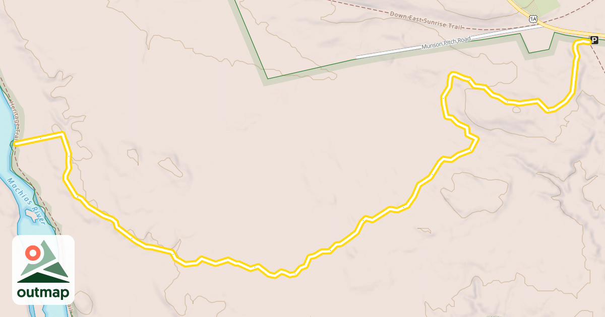 Map of Munson Pitch Trail