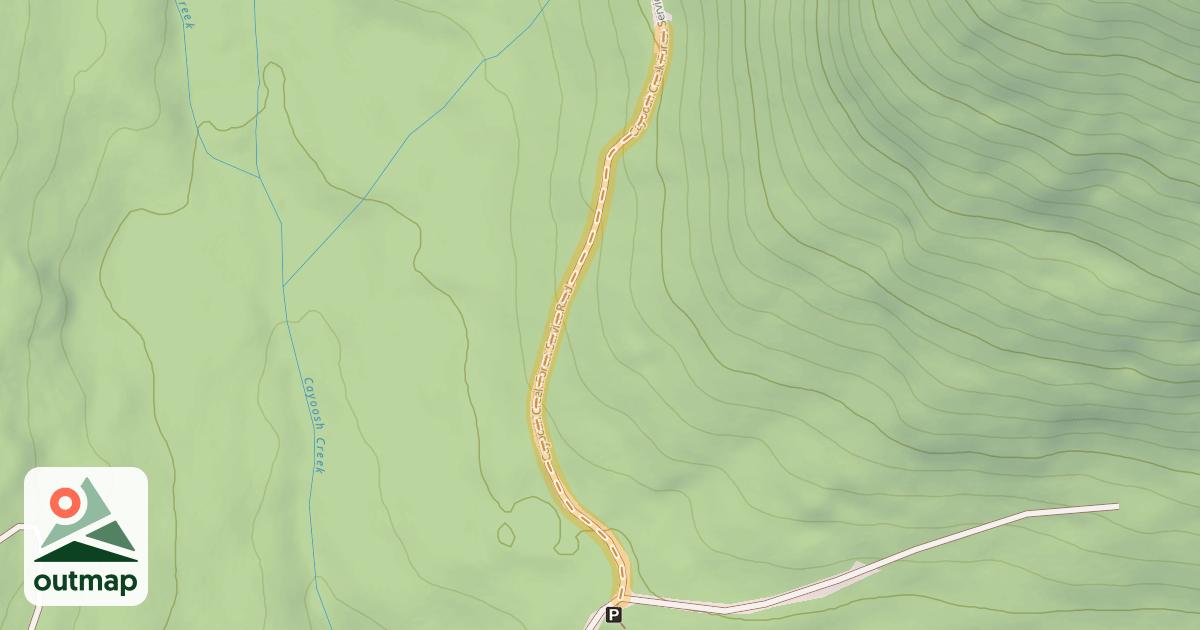 Map of Cayoosh Creek Forest Service Road