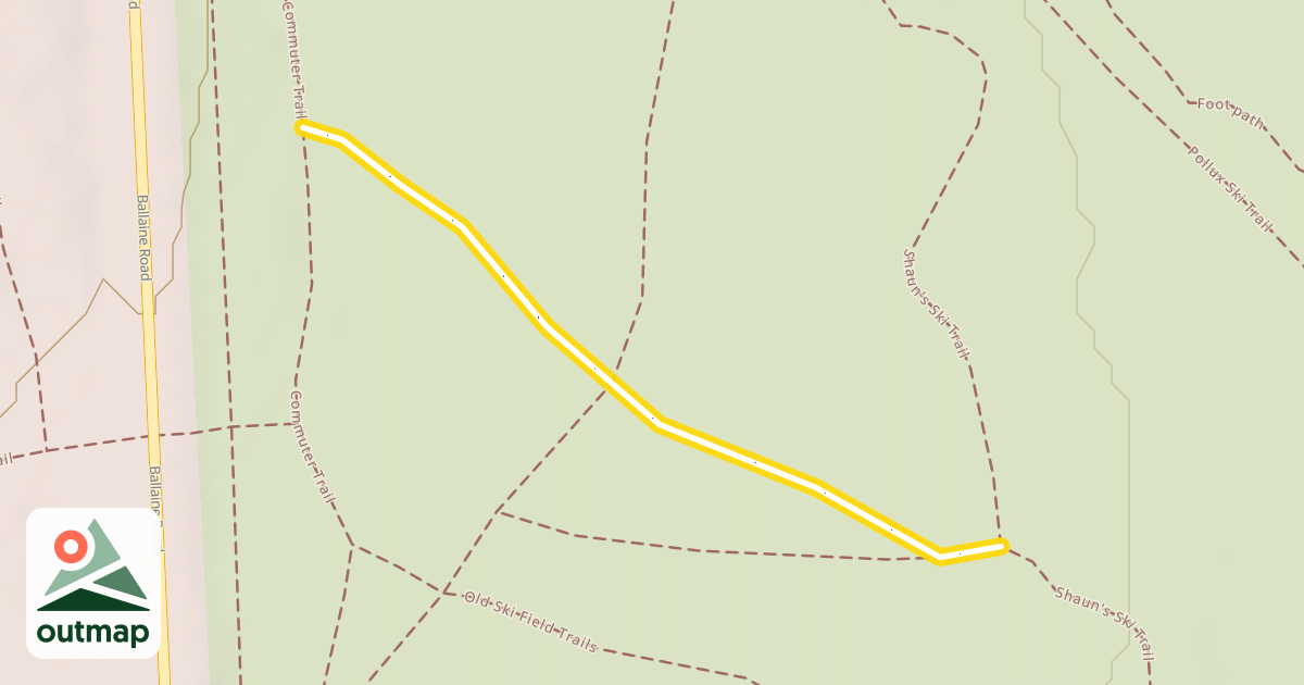 Map of Foxtrott Ski Trail