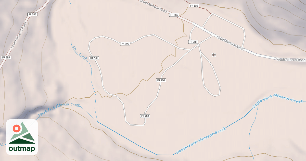 Map of SOUTH MINERAL CG
