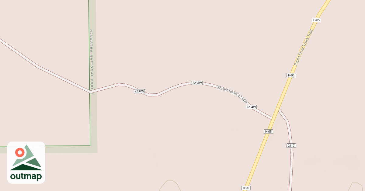 Map of RR TRUCK TRAIL SPUR W