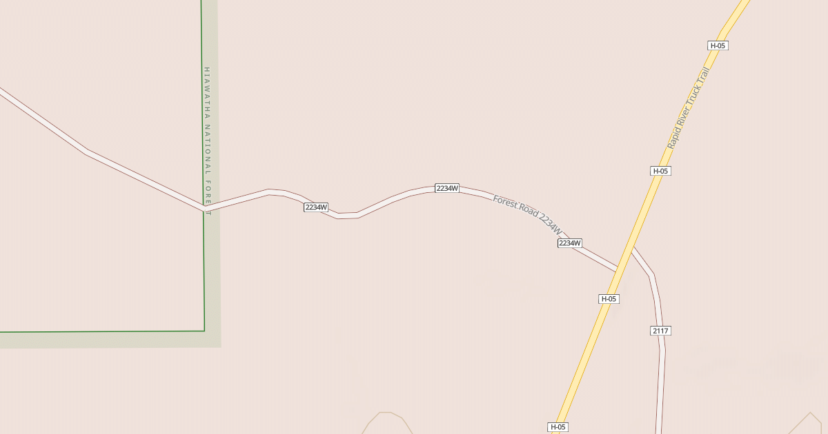 Map preview of RR TRUCK TRAIL SPUR W