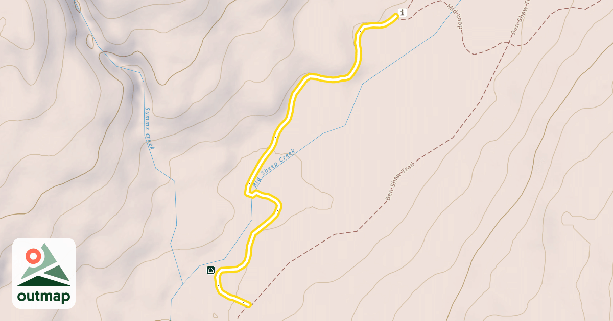 Map of Booty's Trail