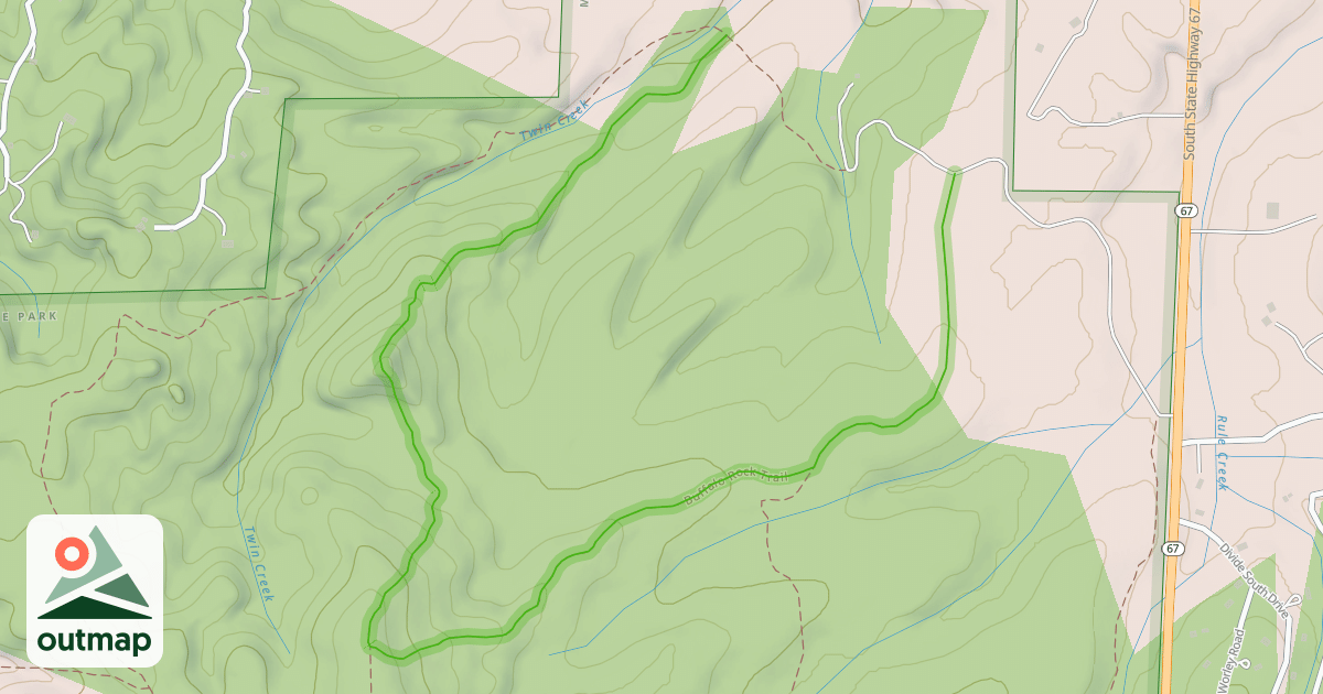 Map of Buffalo Rock Trail