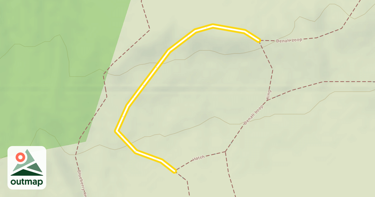 Map of Denali Loop
