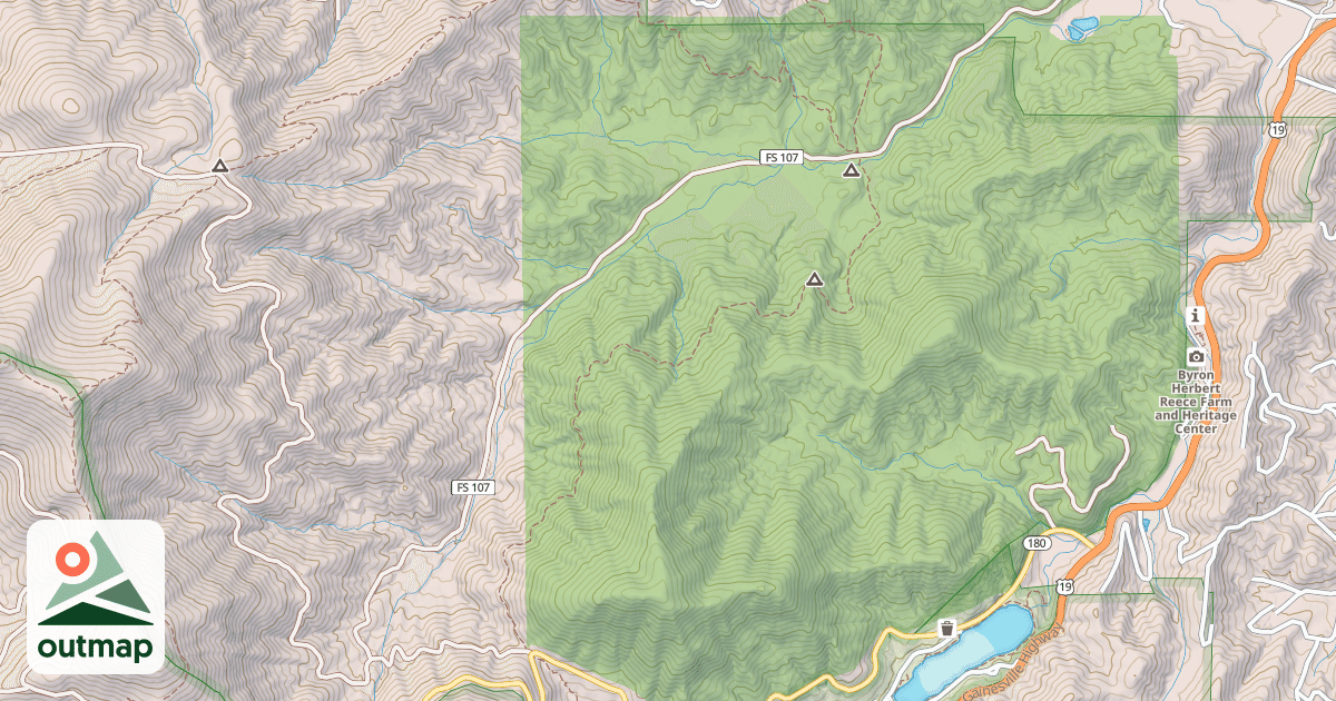 Map of WEST WOLF CREEK