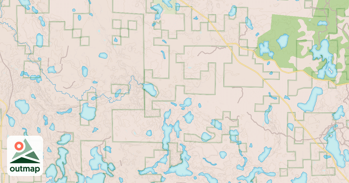 Map of CAMERON LAKE SNOWMOBILE TRAIL