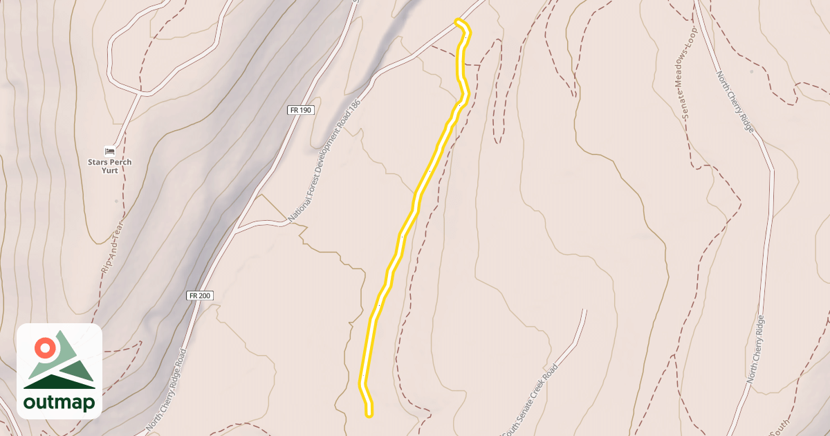 Map of Senate Meadows Loop