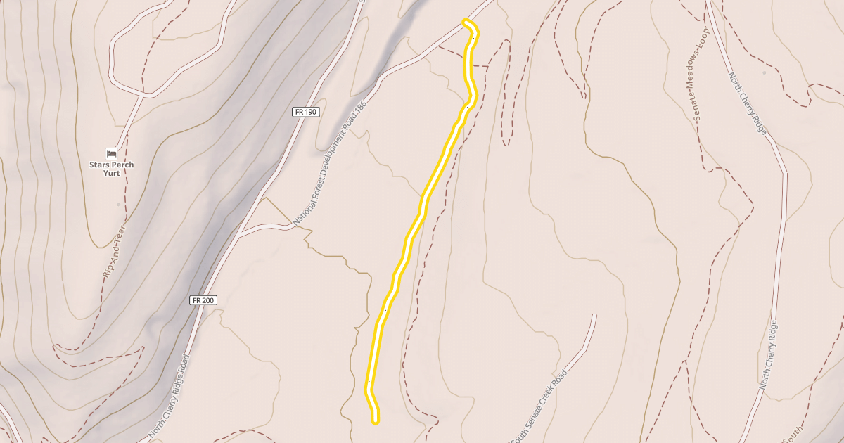 Map preview of Senate Meadows Loop