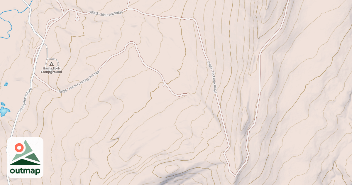 Map of ELK CREEK RIDGE