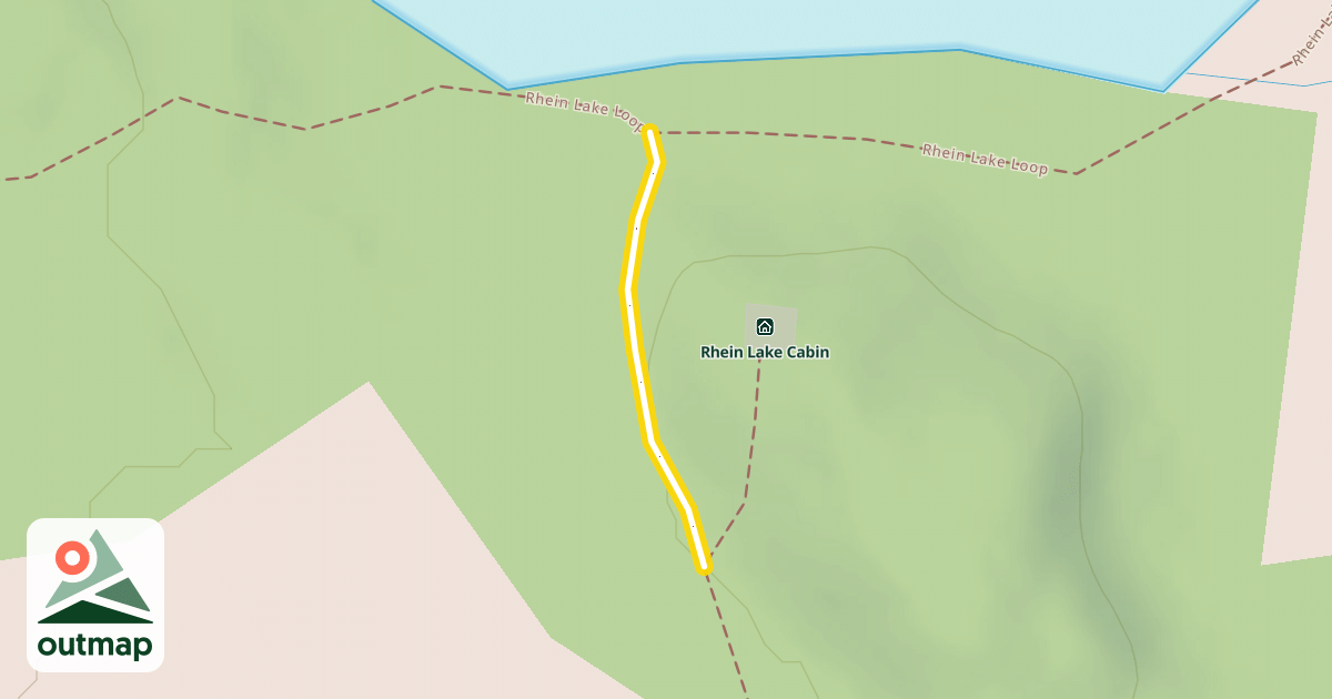 Map of Rhein Lake Loop