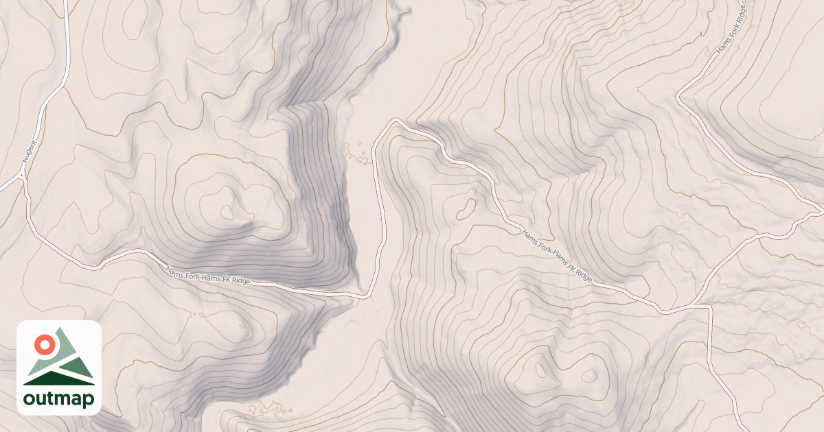 Map of HAMS FORK-HAMS FK RIDGE