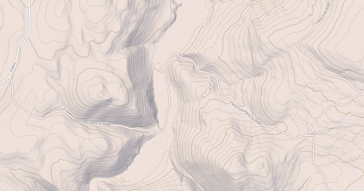 Map preview of HAMS FORK-HAMS FK RIDGE