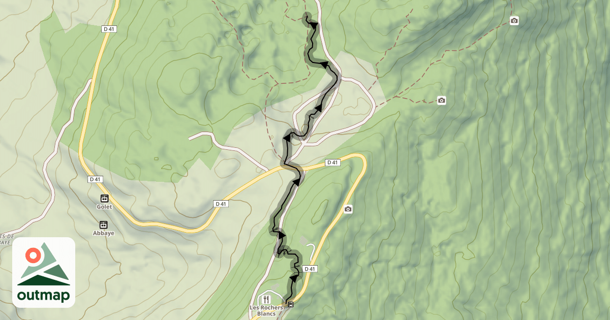 Map of piste rouge « VTT Enduro »