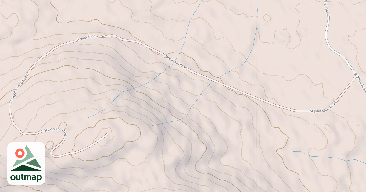 Map of ST JOHN KNOB