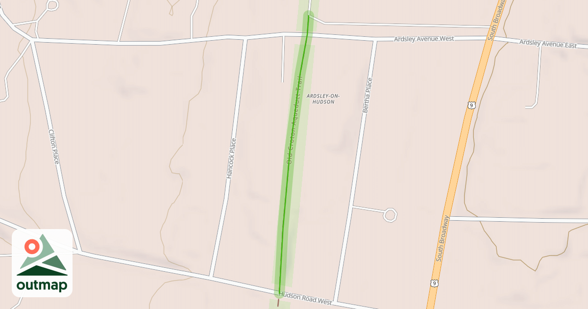 Map of Old Croton Aqueduct Trail