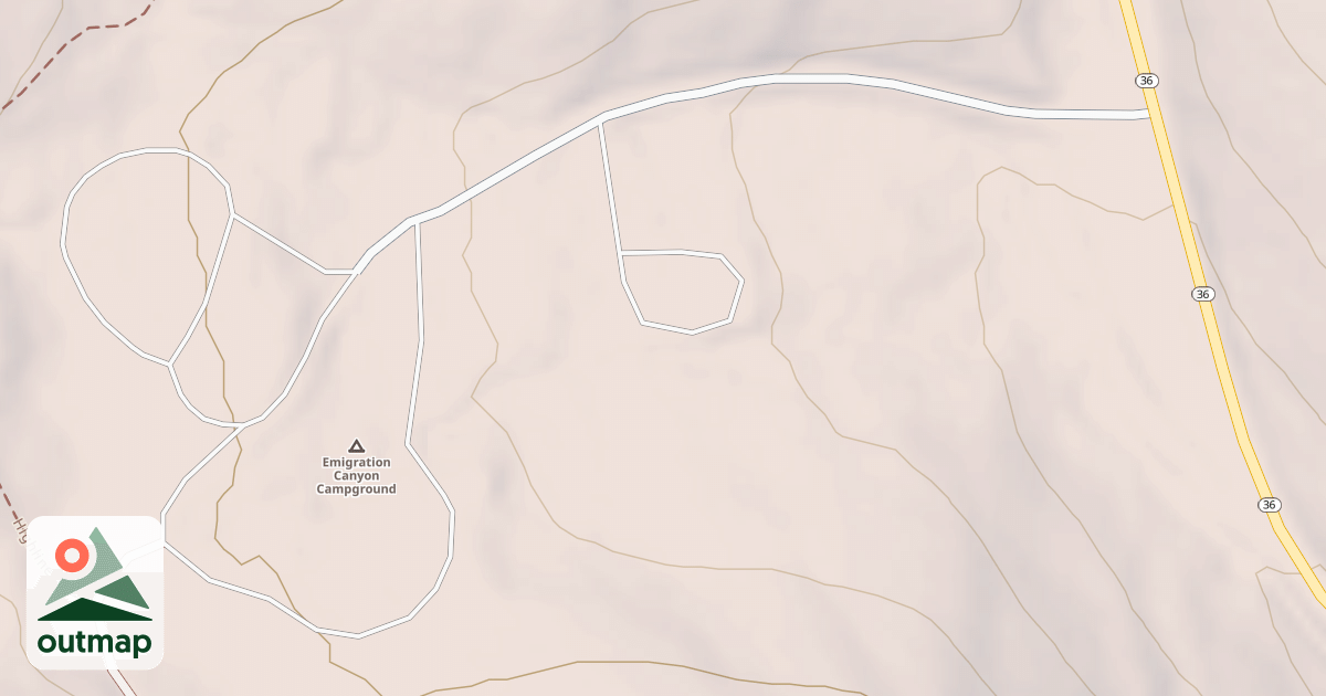 Map of EMIGRATION CAMPGROUND
