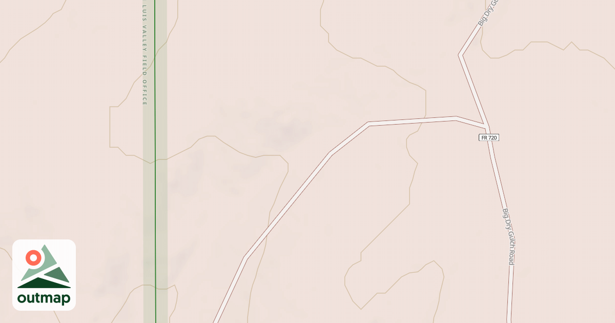 Map of BIG DRY GULCH