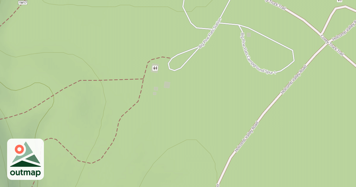Map of BIG PINE FLATS STATION & CG