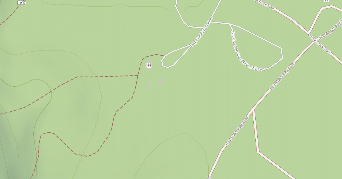 Map preview of BIG PINE FLATS STATION & CG