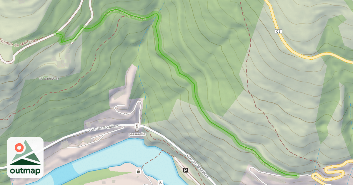 Map of Chemin de Lagardette