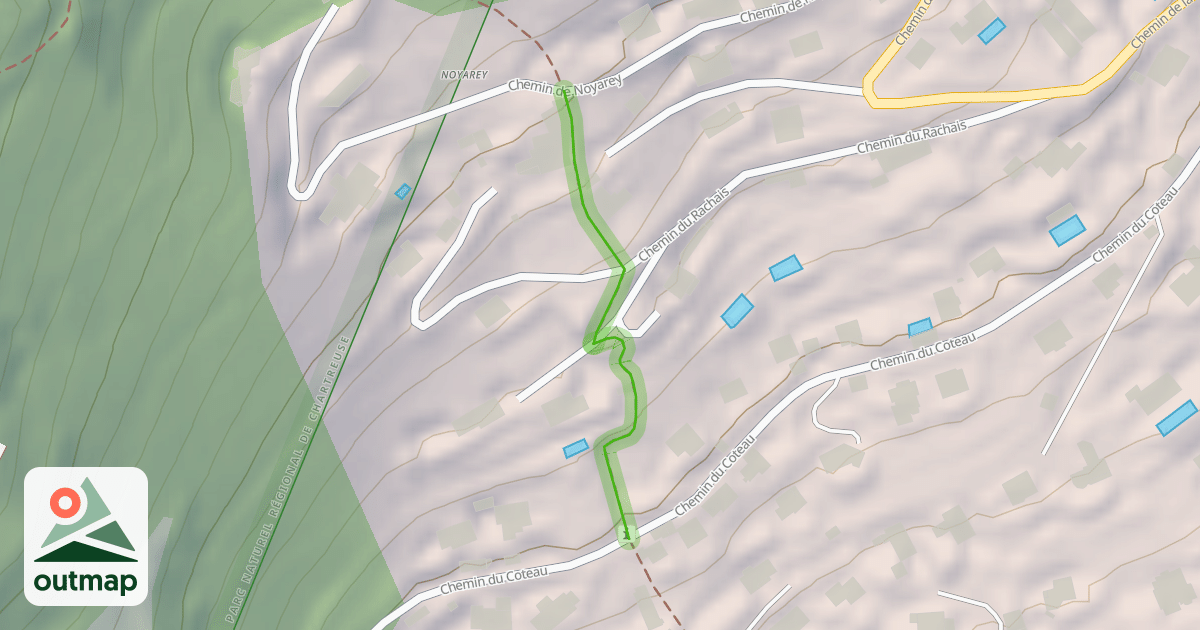 Map of Chemin de la Ruine