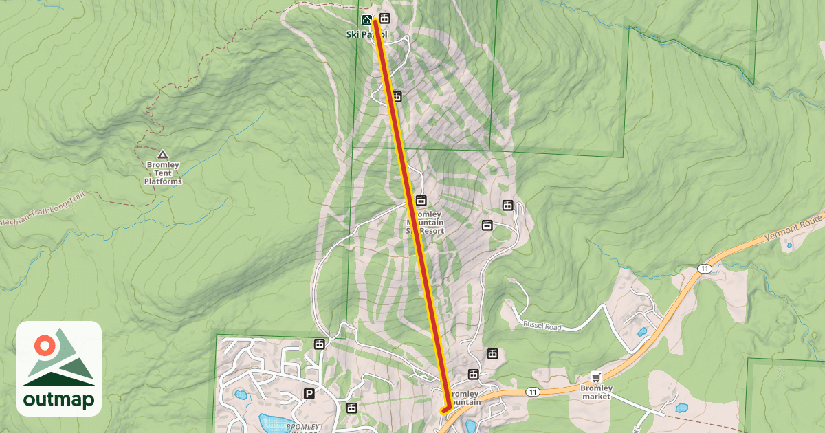 Map of Sun Mountain Express