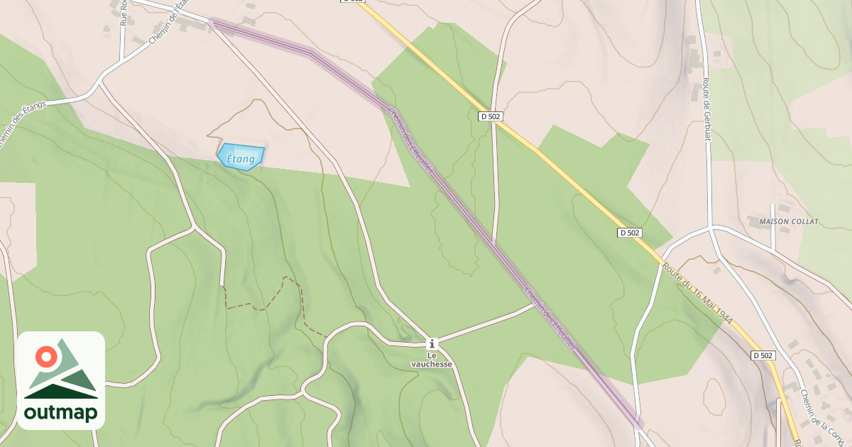 Map of Chemin des Effeuillés
