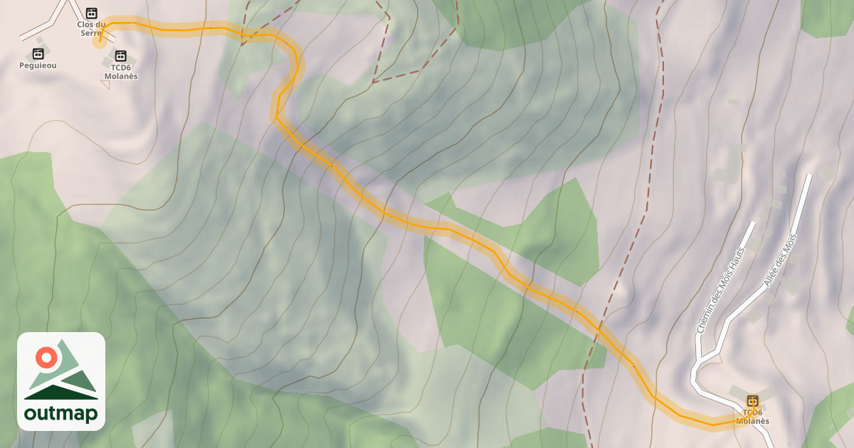 Map of Molanès Hors Piste