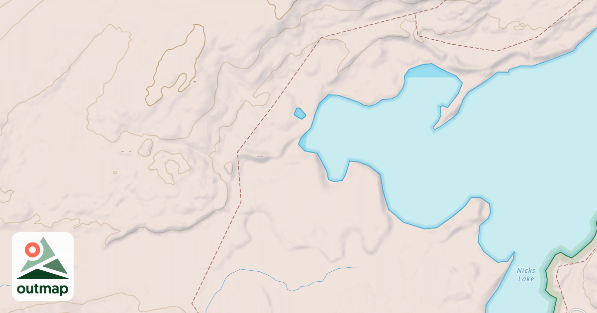 Map of Nicks Lake Trail