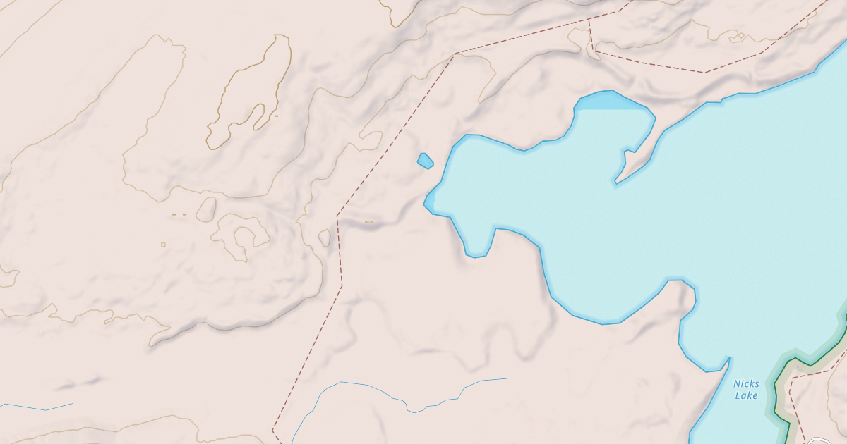 Map preview of Nicks Lake Trail